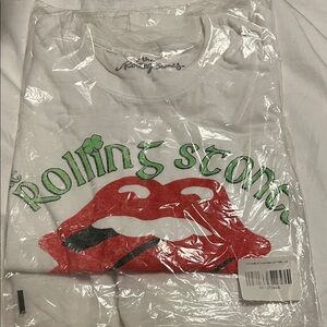 NWT- Rolling Stones White Dublin Irish Tour 1965- L- Unisex